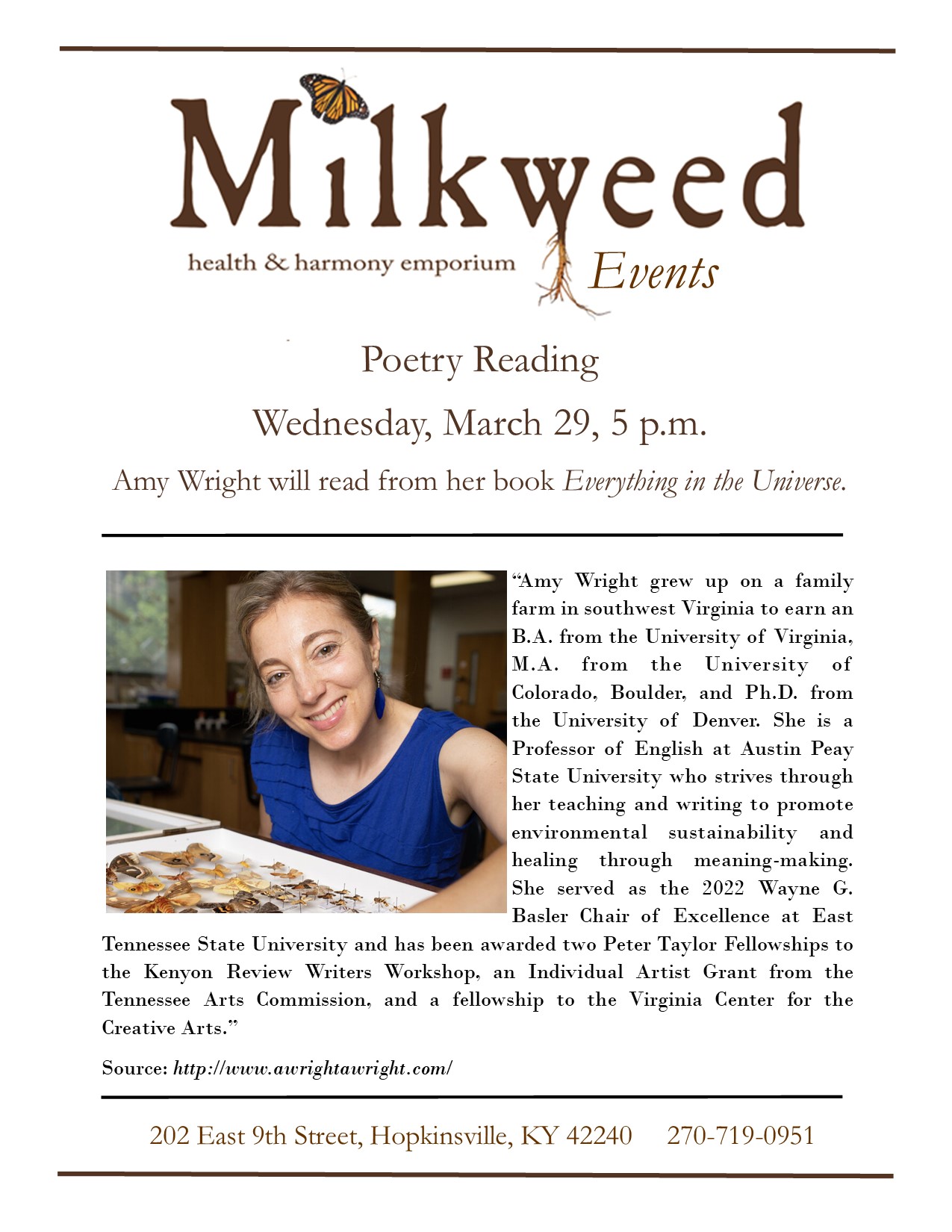 Poetry reading at Milkweed
