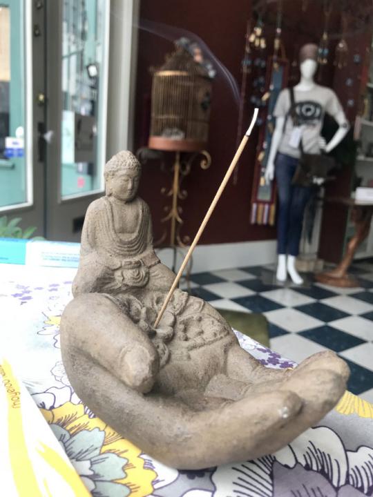 Hand with Buddha Incense Holder