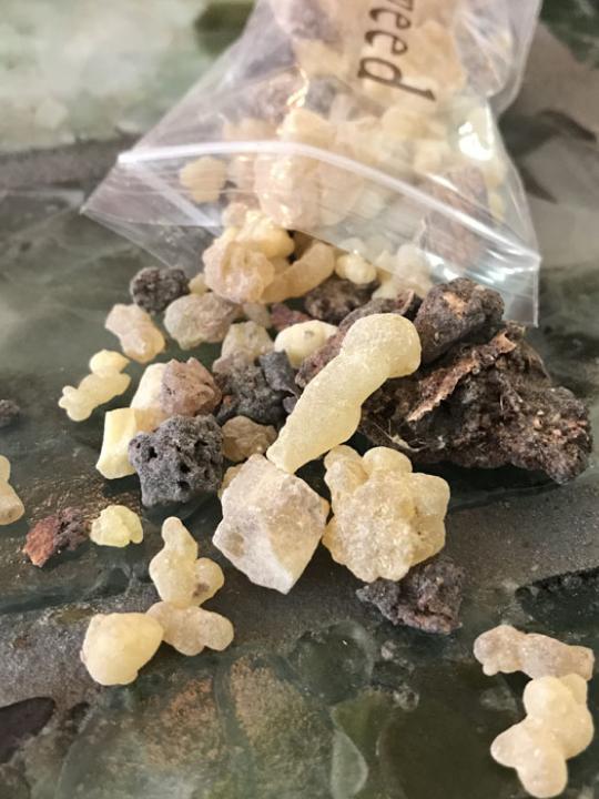 Frankincense and Myrrh, resin chunks